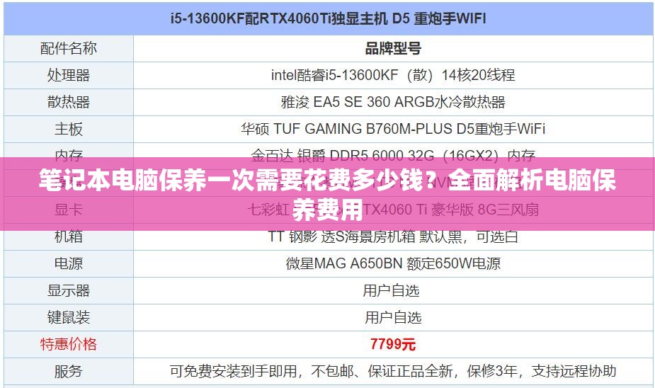 笔记本电脑保养一次需要花费多少钱？全面解析电脑保养费用