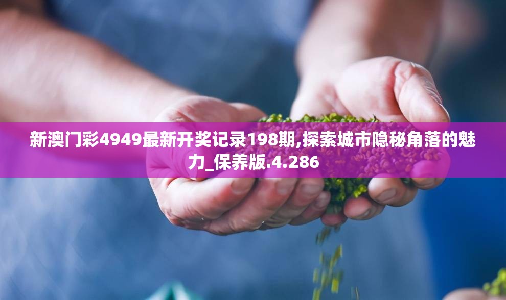 新澳门彩4949最新开奖记录198期,探索城市隐秘角落的魅力_保养版.4.286