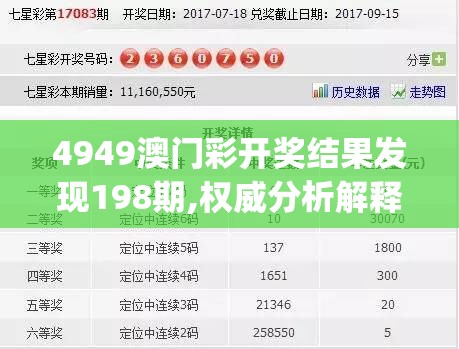 4949澳门彩开奖结果发现198期,权威分析解释落实_先锋版0.181