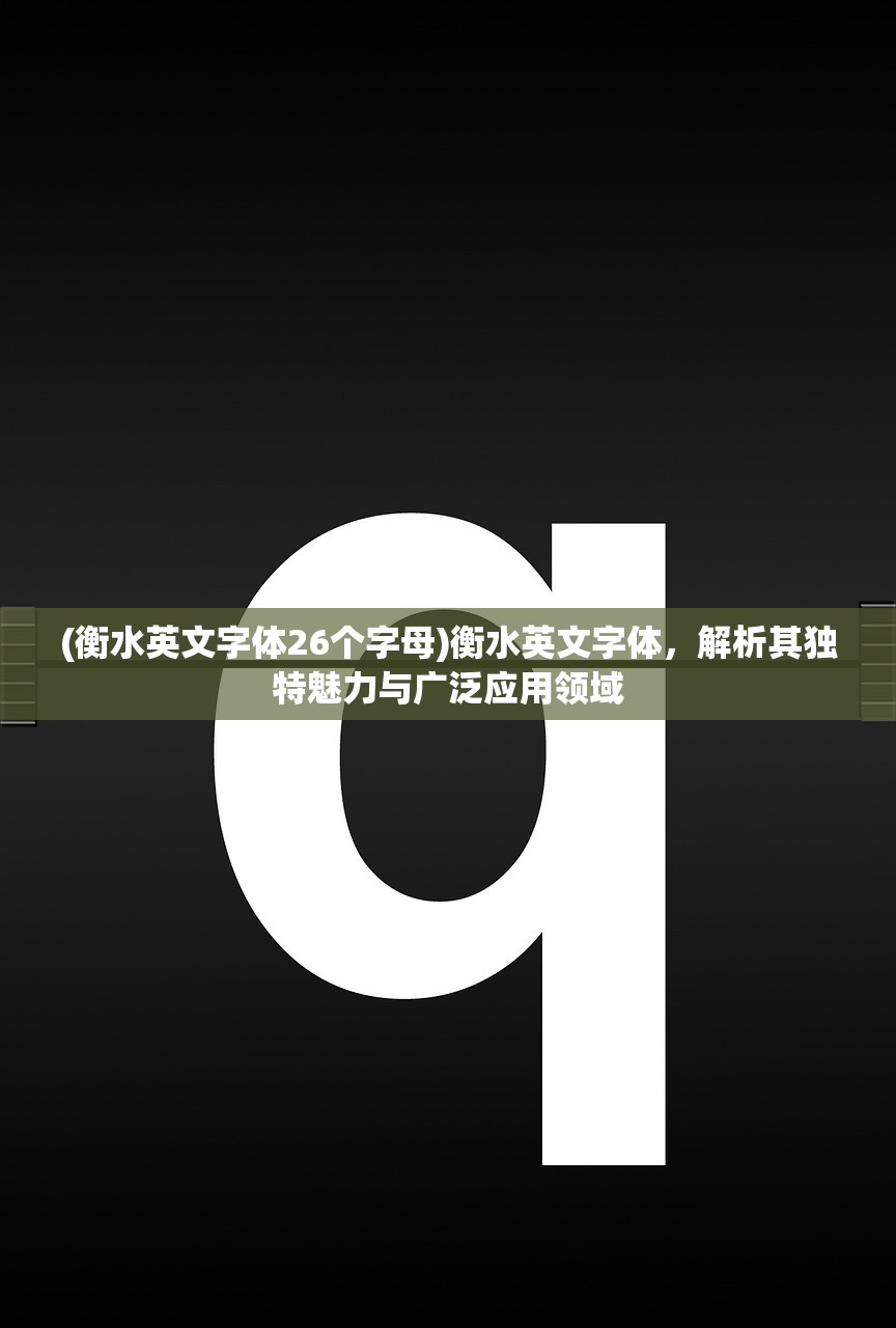 (衡水英文字体26个字母)衡水英文字体，解析其独特魅力与广泛应用领域