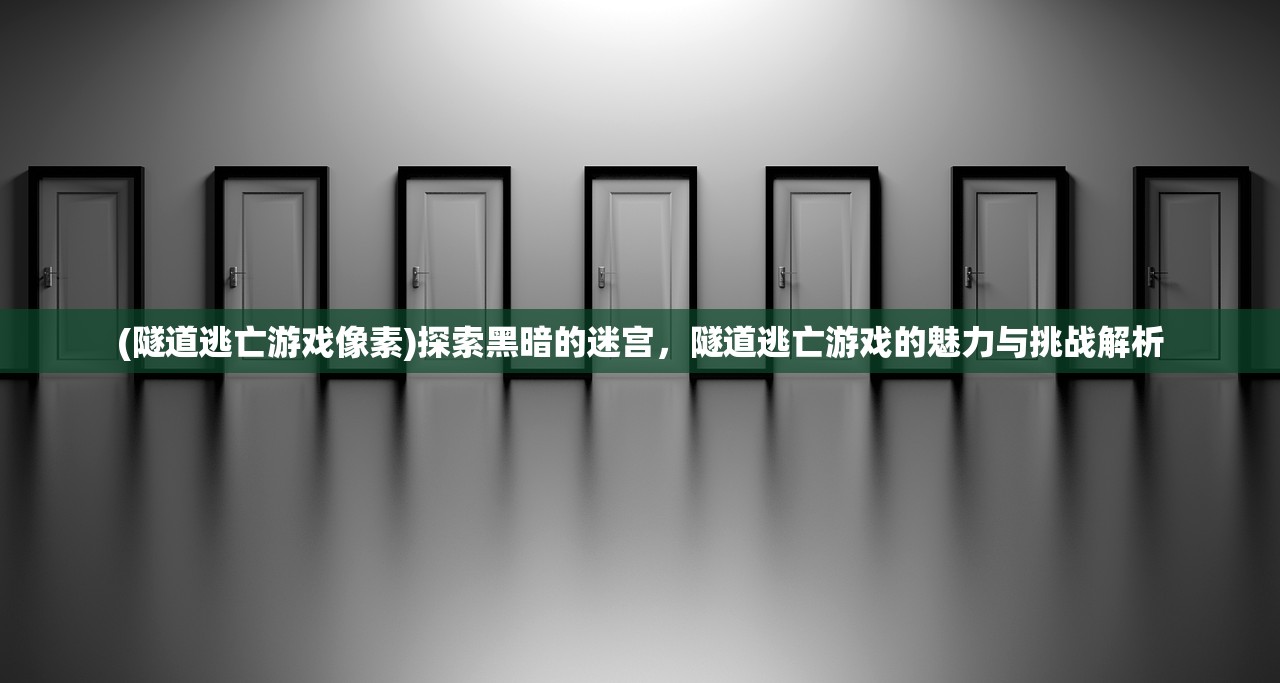 (隧道逃亡游戏像素)探索黑暗的迷宫，隧道逃亡游戏的魅力与挑战解析