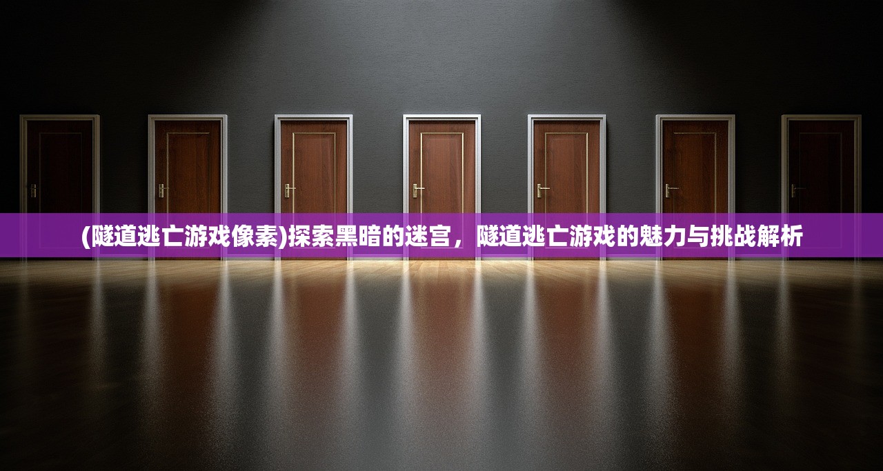 (隧道逃亡游戏像素)探索黑暗的迷宫，隧道逃亡游戏的魅力与挑战解析